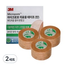쓰리엠 마이크로포 의료용 테이프, 3개입, 2세트