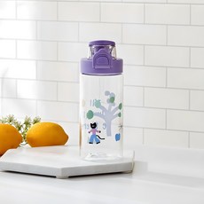 Modern House Kitch Kitch Cat一鍵式水瓶, 1個, 紫色, 500ml