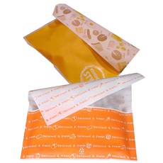Sr 土司袋自製 50p + 土司袋橙色 50p, 1組