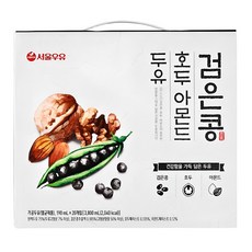 서울우유 검은콩 호두 아몬드 두유, 190ml, 20개
