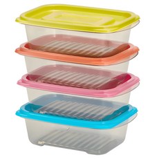 씨밀렉스 킵프리저 오리지널 반찬통 520ml x 4종 세트, 4개, 1세트