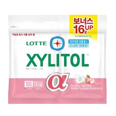 롯데자일리톨 알파 입안촉촉 피치, 102g, 1개