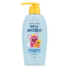 베비언스 핑크퐁 뽀뽀드득 바디워시 복숭아향, 380ml, 1개