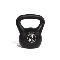 리브스포 코어 전신운동 케틀벨, 블랙, 4kg, 1개