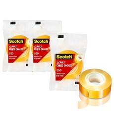 3M Scotch 3M 多用途膠帶 550 18mm x 20m, 單色, 3個