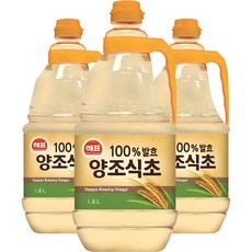 해표 양조식초, 1.8L, 3개