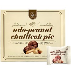 청우식품 우도땅콩 찰떡파이, 258g, 1개