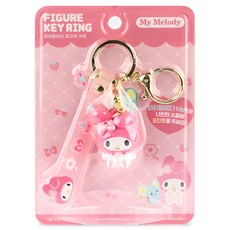 BUNNYLAND 三麗鷗公仔鑰匙圈, 1個, 美樂蒂