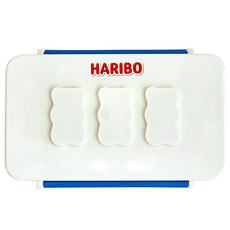 하리보 골드베렌 1단 베이직 런치박스 도시락, 블루, 1개