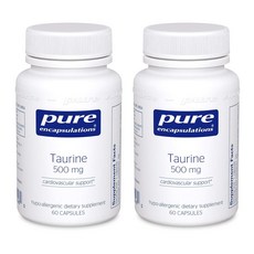 Pure Encapsulations 牛磺酸膠囊 500mg, 60顆, 2罐