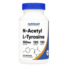 nutricost N-乙醯基L-酪胺酸膠囊 350mg, 120顆, 1罐
