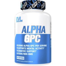 EVLUTIONNUTRITION Alpha GPC 素食膠囊, 1個, 60入, 60顆