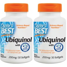 Doctor's BEST 還原型輔酶Q10軟膠囊 200mg, 30顆, 2罐