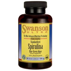 Swanson 斯旺森 螺旋藻素食膠囊 500mg, 90顆, 1罐