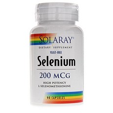 Solaray 硒補充膠囊 200mcg, 90顆, 1罐