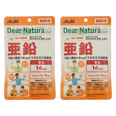 Asahi 朝日 Dear Natura Style鋅錠, 2包, 60顆