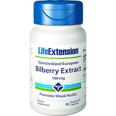 LIFE EXTENSION 山桑子萃取素食保健膠囊 100mg, 90顆, 1罐