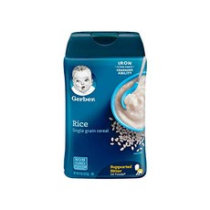 Gerber 嘉寶 寶寶副食品穀物粉, 白米口味, 227g, 1罐