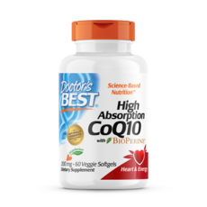 Doctor's BEST 高吸收輔酶Q10 200mg素食膠囊, 60顆, 1罐