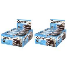 QUEST NUTRITION 高蛋白能量脆棒, Cookies And Cream, 24入