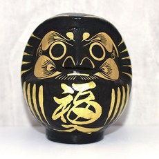 開運彩繪達摩 12cm im066, 黑色