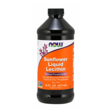 NOW Foods 葵花卵磷脂液, 473ml, 1罐