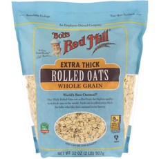 Bob's Red Mill 特厚全麥燕麥片, 1包, 907g