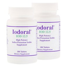 Optimox IOD 12.5碘化鉀補充錠, 180顆, 2罐