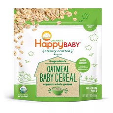 Happy BABY 穀物粉 198g, 1入, 麥片口味