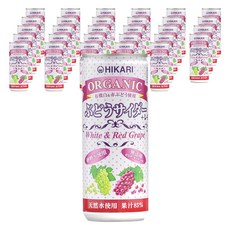 HIKARI FOODS 光食品 檸檬添加紅白葡萄氣泡飲, 30個, 250ml