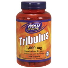 NOW Foods 刺蒺藜補充錠 1000mg, 180顆, 1罐