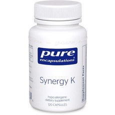 Pure Encapsulations Synergy綜合維生素K&D無麩質膠囊, 120顆, 1罐
