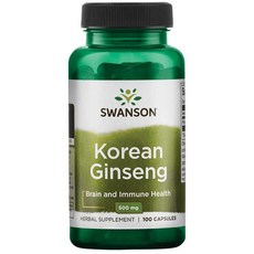 Swanson 斯旺森 高麗人蔘膠囊 500mg, 100顆, 1罐