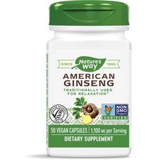 Nature's Way 西洋參膠囊 550mg, 50顆, 1組
