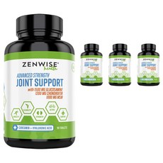 ZENWISE MSM葡萄糖胺&軟骨素錠, 90顆, 4罐