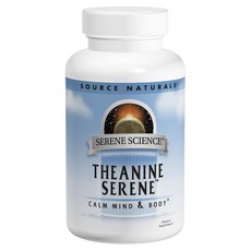 SOURCE NATURALS 無麩質無糖茶氨酸膳食補充錠, 30顆, 1罐