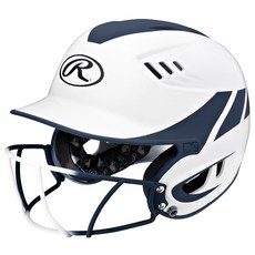 Rawlings Velo家用壘球頭盔, 白色+海軍