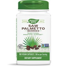Nature's Way 然萃維 鋸棕櫚漿果585mg素食膠囊, 180顆, 1罐