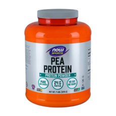 NOW Foods 碗豆蛋白粉 原味, 3.175kg, 1罐
