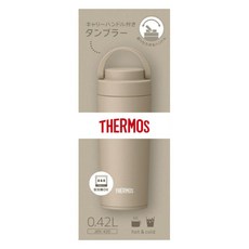 THERMOS 膳魔師 手提式真空保溫杯 JOV-320, 咖啡拿鐵, 420ml, 1個