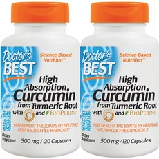 Doctor's BEST 薑黃素膠囊 500mg, 120顆, 2罐