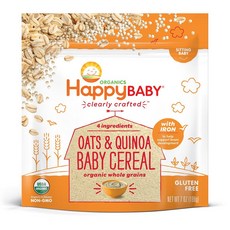 Happy BABY 穀物粉 198g, 1入, 燕麥藜麥口味