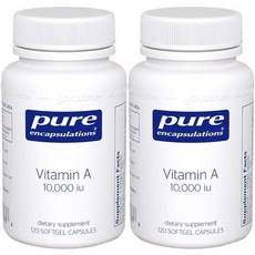 Pure Encapsulations 維他命A軟膠囊 10000IU, 2個, 120 入