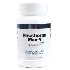 DOUGLAS LABORATORIES 無麩質山楂Max-V素食膠囊, 1個, 60 件