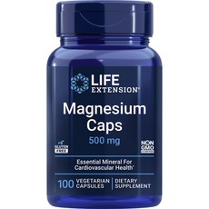 LIFE EXTENSION 鎂500mg植物膠囊, 1罐, 100顆