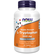 NOW Foods 左旋色胺酸錠 1000mg, 1罐, 60顆
