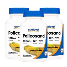 nutricost 甘蔗原素膠囊 100mg, 120顆, 3罐