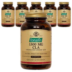 SOLGAR Tonalin CLA紅花籽油軟膠囊 1300mg, 60顆, 6罐