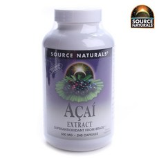SOURCE NATURALS 巴西莓萃取膠囊 500mg, 1個, 240 件