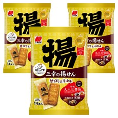 Sanko 三幸製菓 甘口醬油揚仙貝, 3個